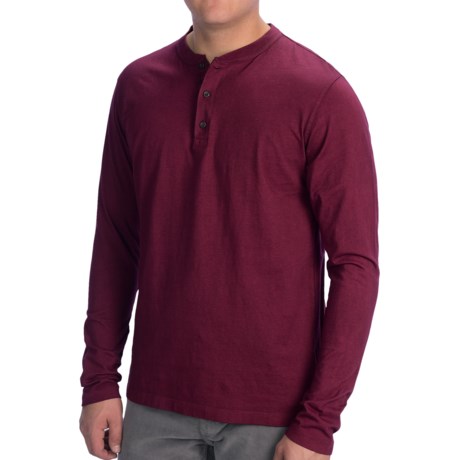 64%OFF メンズスポーツウェアシャツ テーラーヴィンテージジャージーヘンリーシャツ - 長袖（男性用） Tailor Vintage Jersey Henley Shirt - Long Sleeve (For Men)